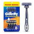 thumbnail image 1 of Rastrillo Gillette Prestobarba3 con 3 hojas, para rasurar la barba al ras, 8 pzas, 1 of 4