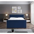 thumbnail image 4 of Meridian Furniture Dillard Navy Velvet King Bed, 4 of 6