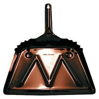 Dust Pans, 12 in w, 20 Gauge Steel, Black by Magnolia Brush