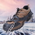 thumbnail image 2 of Un par de 19 dientes Crampones de hielo para escalada al aire libre Soldadura de acero inoxidable Zapato antideslizante Empuñaduras para nieve Tacos con puntas (XL 19 dientes) YUNYI BRAND Deportes, 2 of 8