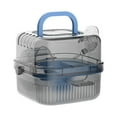 thumbnail image 4 of Pequeños animales hámster con caja de mascotas que transportaba jaula transpirable con mango jaula de hámster portátil para ratones de erizo, 4 of 8