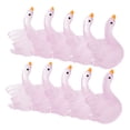 thumbnail image 4 of Raindrops in the Dark Resin Swan Figurine Accessories for Decor 10pcs Micro Landscape Statue, 4 of 8