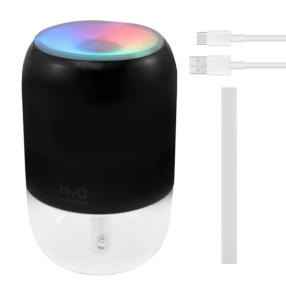 Threns 2Pcs/1Pc Small Humidifier 200 ML 2 Mist Modes Cool Mist Humidifier with Light for Desktop Office Bedroom