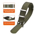 thumbnail image 3 of ANNEFIT Nylon Watch Band 22mm, One-Piece Waterproof Military Watch Straps with Heavy Silver Buckle (Army Green), 3 of 4