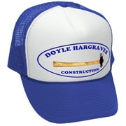 DOYLE HARGRAVES CONSTRUCTION - sling knife - Adult Trucker Cap Hat, Royal