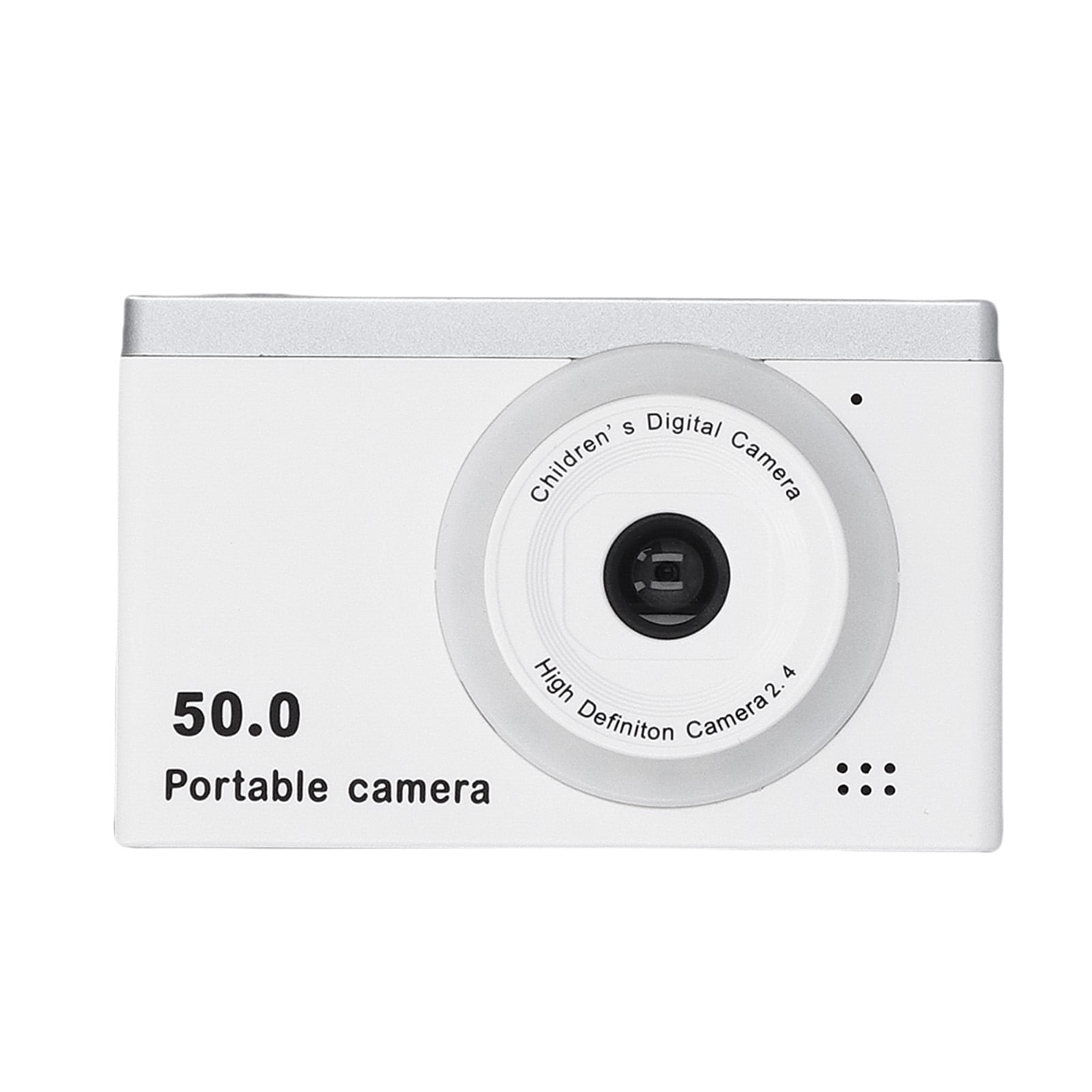 BIMZUC Digital Camera Auto Focus Compact Small Camera with Front Rear Dual Cameras 8x Digital Zoom 2.4 Inch TFT Screen for Travel Photography, Black