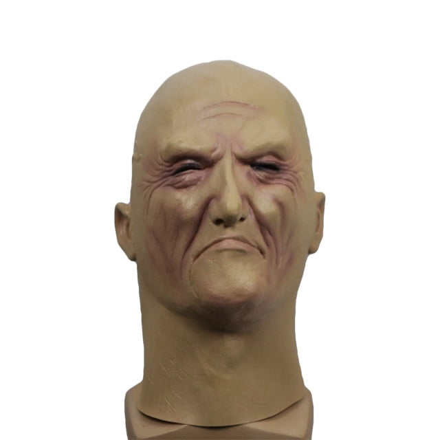Máscara de látex para personas mayores para cosplay de Halloween, cara realista de resina