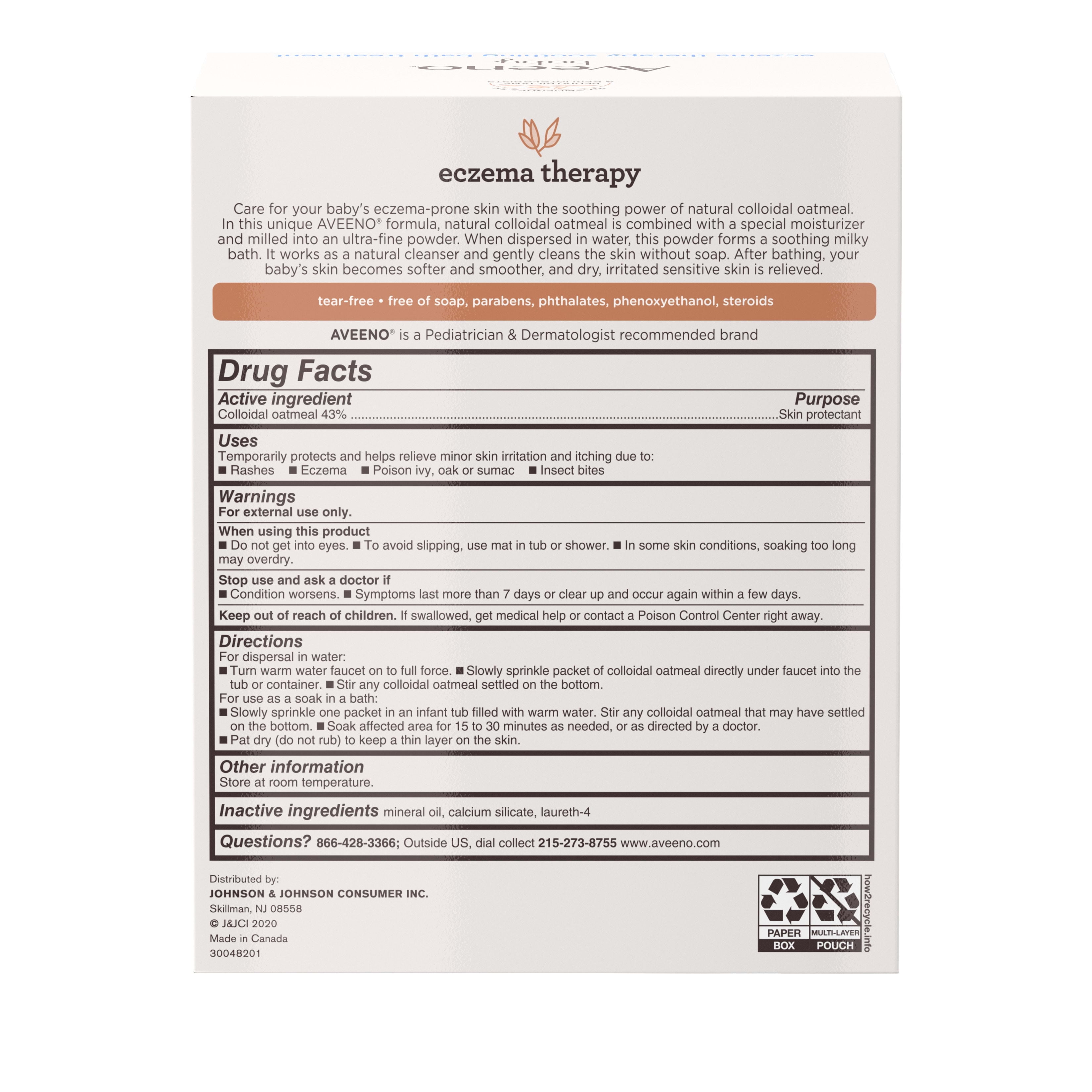 Aveeno Baby Eczema Therapy Soothing Bath Treatment, Pakistan Ubuy