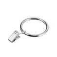 thumbnail image 1 of Unique Bargains Curtain Clip Rings with Hooks Metal 1.5 Inch Inner Dia 4mm Thickness Drapery Ring for Window Curtain Rods Silver Tone 24, 1 of 1