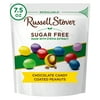 RUSSELL STOVER Sugar Free Chocolate Candy Coated Peanuts, 7.5 oz. Bag