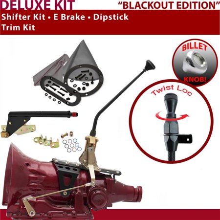 American Shifter 518 Shifter Kit Black 12 in. E Brake Trim Kit Dipstick for F03DA