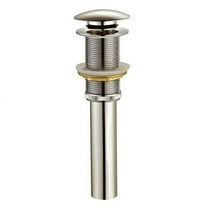 Blossom Solid Brass Pop-Up Bathroom Sink Drain | Brushed Nickel Finish | No Overflow