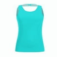 thumbnail image 4 of Otvok Blouson Tankini Swimsuits for Women 2 Piece Bathing Suits with Boyshorts Modest Tummy Control Swimwear XXL Sky Blue, 4 of 6