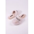 thumbnail image 2 of Pretty You London Women's Dido Diamante Mule Slipper in Cream, 2 of 5