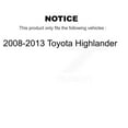 thumbnail image 2 of CMX Front Rear Disc Brake Rotors Kit for Car 2008-2013 Toyota Highlander K8-101521, 2 of 8