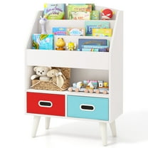 Giantex Kids Bookshelf, Toy Storage Organizer, Easy Reach Toddler Children Cabinet