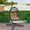 Brown, variant on Uforic Gray Suspended Egg Swing Chair with UV-Resistant Pad, Bedroom, Garden, and Balcony