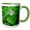 Green/White, variant on 3drose, Oregon, Tryon Creek, Western Trillium in Bloom Surrounded by Green., 11oz Two-tone Black Mug