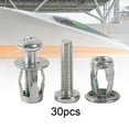 thumbnail image 6 of 30x Petal Screw Jack Nuts Rivet Nut Tool Durable Expansion Bolt Screw Anchor for Cabinet Decoration Gypsum Board Fixing Curtains M8x30, 6 of 9