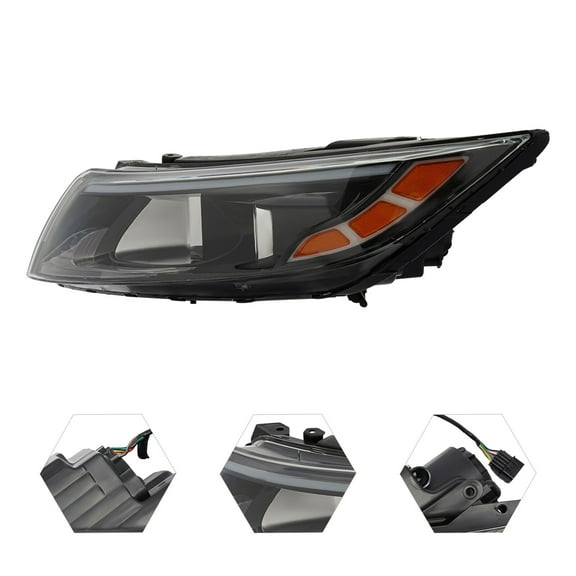 for 2014-2015 Kia Optima Headlight Headlamp Halogen Driver Left Side Front Lamp Exquisite Workmanship Direct Replacement