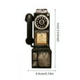 thumbnail image 3 of LLDYYDS Retro Telephones Ornament,Wall Mounted Vintage Rotate Classic Look Dial Pay Phone Model Decoration,Antique Rotary Dial Coin Payphone Ornament Wall Decor, 3 of 6
