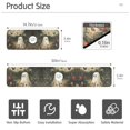 thumbnail image 3 of Yayeee Faucet Mat for Kitchen Sink 14.7" Diatomite Long Splash Guard Pad, Ghost in Strawberry Fields, 2 Pack, 3 of 7