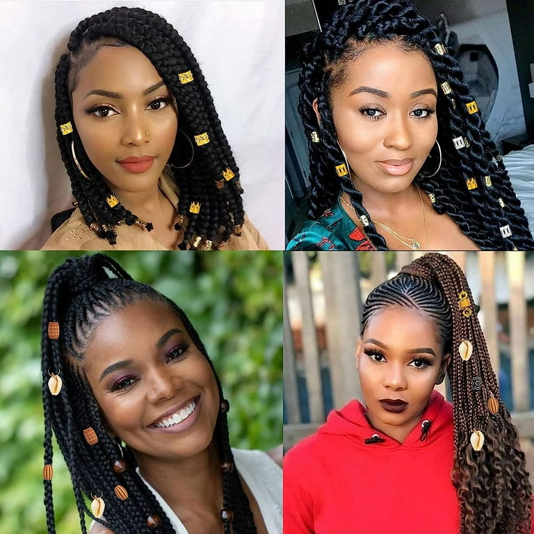 Beads Dread Decorations 133 PCS Hair Jewelry For Locs Dreadlock