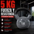 thumbnail image 2 of Pesa Rusa Kettlebell 5 Kg Recubrimiento Pvc Hierro Fundido, 2 of 7