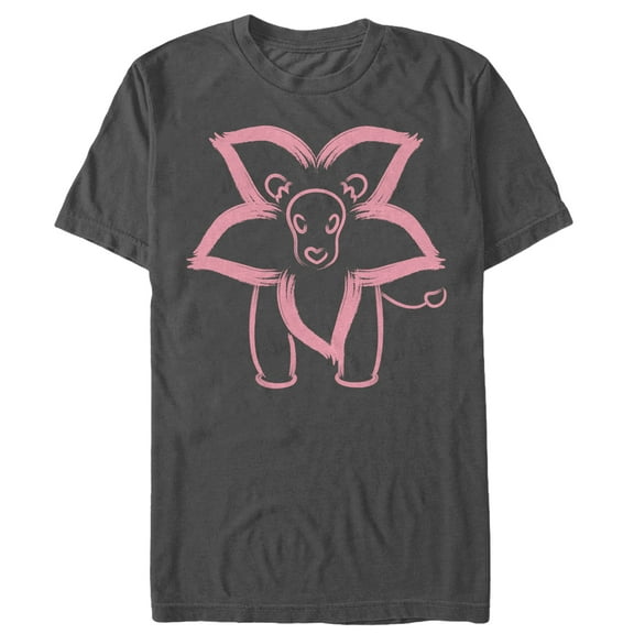 Men's Steven Universe Best Pet Lion Drawing Graphic Tee Charcoal Large