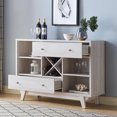 thumbnail image 4 of Furniture of America Bogt Multi-Storage Buffet, White Oak, 4 of 6