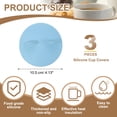 thumbnail image 2 of 3Pcs Silicone Cup Lids, 4.1 Inch Cat Ear Universal Cup Lids for Mugs, Tea Cups, Coffee Cups, Dust-proof Reusable, Blue, 2 of 7