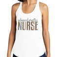 thumbnail image 2 of Advanced Pediatric Nurse Leopard Print Tank Top Fitted Racerback Women's Medium Heather Grey, 2 of 5