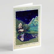 Panda Bear with Baby Greeting Cards and Envelopes Pack of 8