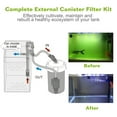 thumbnail image 5 of External Filter for Fish Tank 3-Stage External Canister Filter for 28 Gallon Aquarium Fish Tank 105GPH External Canister Filter Kit wiht 4 Filter Layer (S), 5 of 11