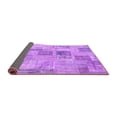 thumbnail image 2 of Ahgly Company Indoor Square Patchwork Purple Transitional Area Rugs, 4' Square, 2 of 4