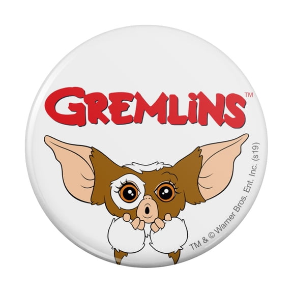 Gremlins Gizmo Logo Pinback Button Pin