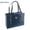 Blue, variant on Fashion File Organizer Tote with Classy Black Faux Leather