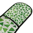 thumbnail image 4 of Yayeee Double Oven Mitt Kitchen Heat Resistant Baking 35" x7" Quilted Glove, Green Dot Triangles Pattern, 4 of 6