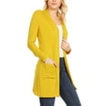 thumbnail image 2 of Women's Casual Long Sleeve Open Front Cardigan with Side Pockets, 2 of 4