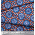 thumbnail image 3 of Soimoi Cotton Cambric Fabric Floral Mandala Decor Fabric Printed Yard 56 Inch Wide, 3 of 3