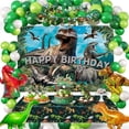 thumbnail image 3 of Dinosaur Themed Birthday Party Decorations,Dinosaur Kids Party Packs with Happy Birthday Banners,Dinosaur Balloons,Dinosaur Tail Cake Toppers,HaSupplies for Child, 3 of 7