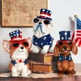 thumbnail image 5 of Ayieyill 3pcs 4th of July Patriotic Dog Figurines, Fourth of July Independence Day Decorations, Memorial Day Decor, Black, 5 of 7