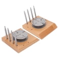 thumbnail image 3 of Watch Movement Balance Holder, 4 Pin Punch Watch Balance Wheel Stand Firm Wooden Base Steel Stable Structure  For Watch Repairmen For Watch Repairing, 3 of 8