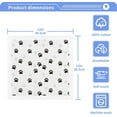 thumbnail image 3 of GZHJMY Black and Grey Cat Paw Print Washcloth Set of 4 Pcs 100% Cotton Small Face Towel, 12 x 12 inch Washcloths, 3 of 7