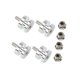 thumbnail image 4 of Kit montaje bolsa trasera para motocicleta Kit montaje bolsa trasera para motocicleta Instalación sencilla Accesorios repuesto Piezas Plata, 4 of 8
