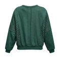 thumbnail image 5 of XIYON Womens Sweatshirts Elegant Crewneck Long Sleeve Sweatshirt Loose Pullover Top Relaxed Fit Fall Outfits, 5 of 5