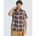 thumbnail image 3 of Real Essentials 3 Pack: Men's Regular-Fit Short Sleeve Woven Button Down Shirt with Pocket (Available in Big & Tall), 3 of 7