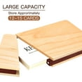 thumbnail image 4 of Wood Business Card Holders Wooden Business Card Case Name Card Holder Walnut Card Holder with Magnetic Closure Portable (Maple), 4 of 12