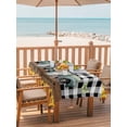 thumbnail image 2 of Outdoor Tablecloth with Umbrella Hole for Patio/Picnic/Party/Camping, Sunflowers Truck Waterproof Table Cloth Rectangle Table Cover Washable, Botanical Budding Floral Butterfly Plaid (60"x 120"), 2 of 8