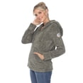 thumbnail image 3 of White Mark Women's Hooded Sherpa Jacket, 3 of 8